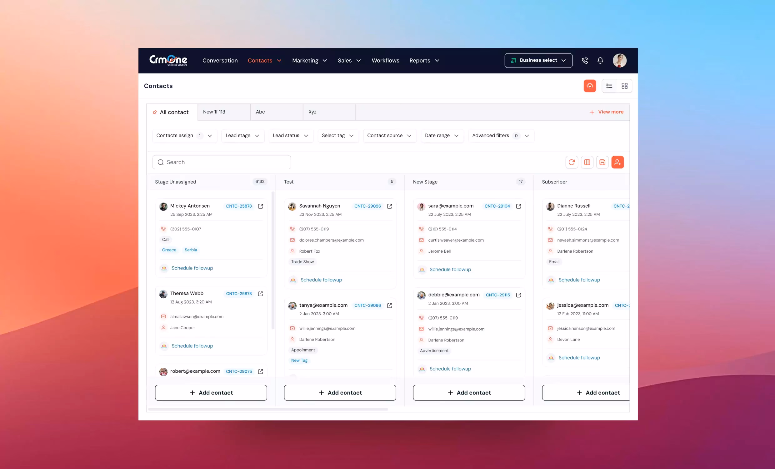 CRM One color palette 5