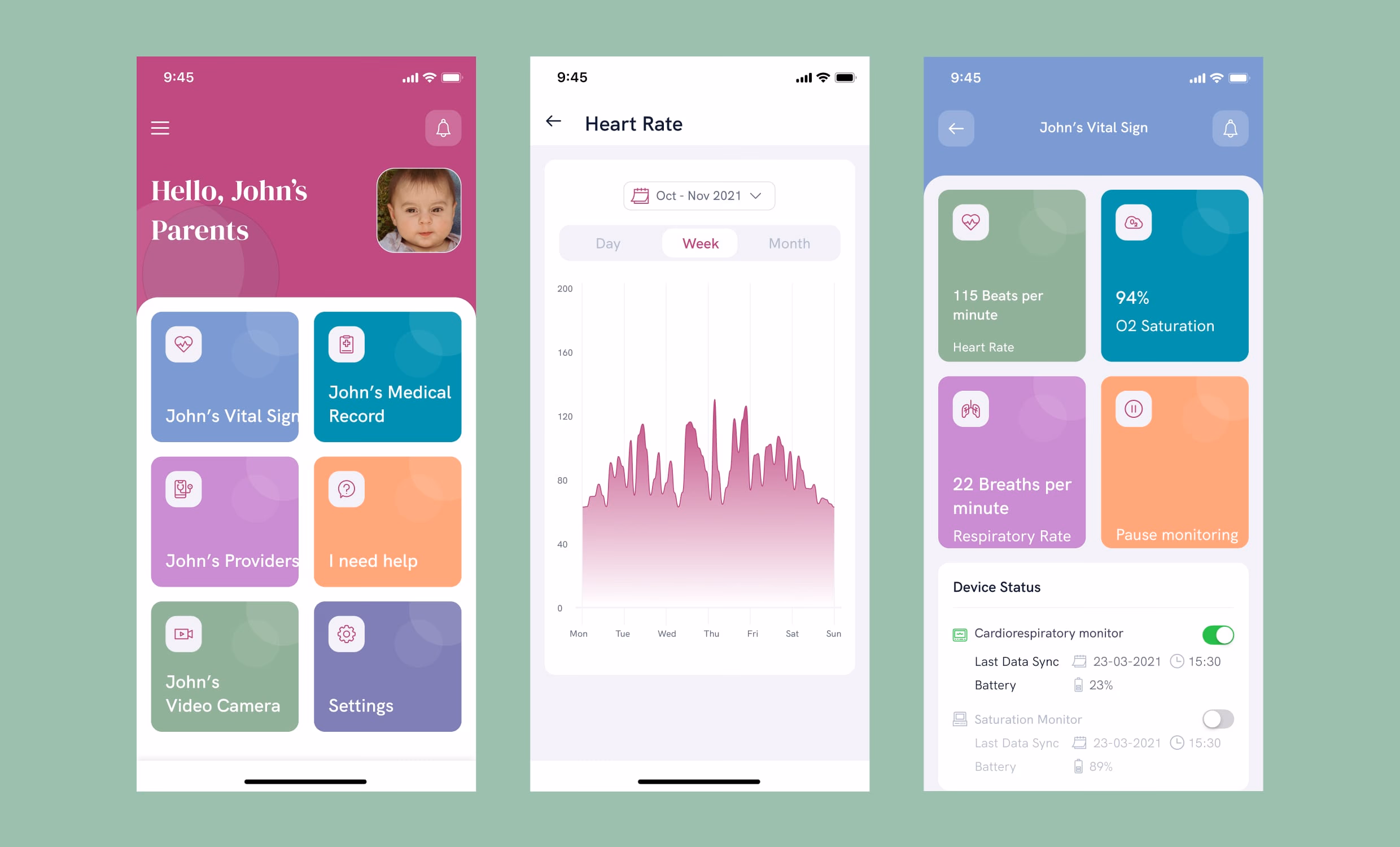 Firstday Health Care color palette 1